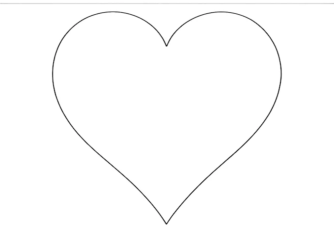 Abstract heart and arrow coloring page
